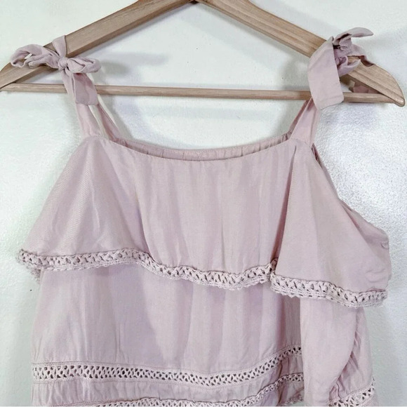 Aritzia Wilfred  Womens Size Medium Lace Ruffle Tank Top - Picture 6 of 12